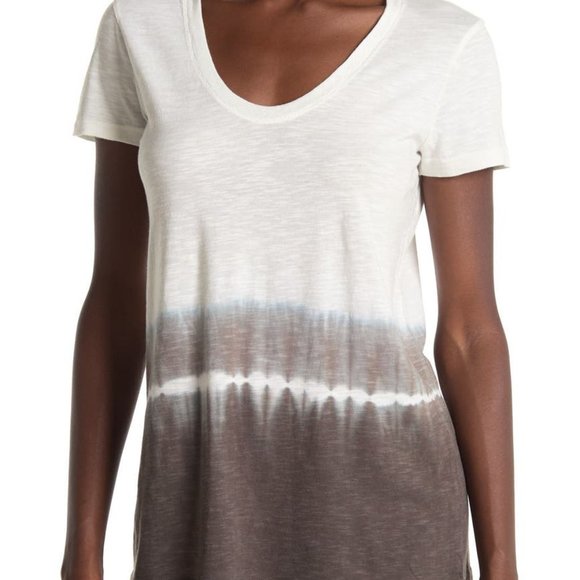 Caslon Tops - Caslon Dip Dye Scoop Neck T-Shirt